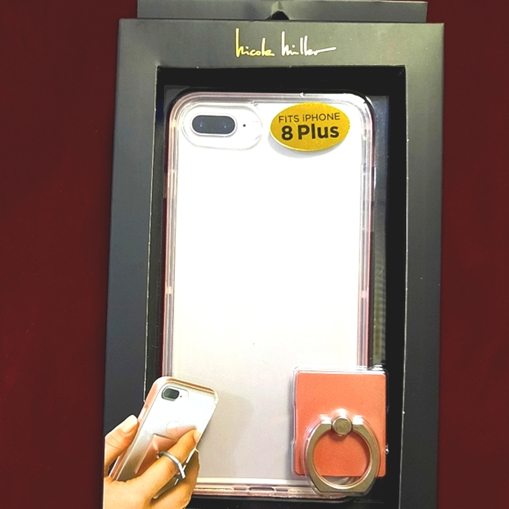 Nicole Miller I phone protective case! Fits 6/6splus,7plus,and 8plus! Pink.